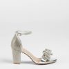 Endless Glam Rhinestone Bow Block Heels