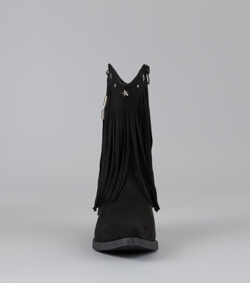 Fringe Flirt Studded Cowboy Boots