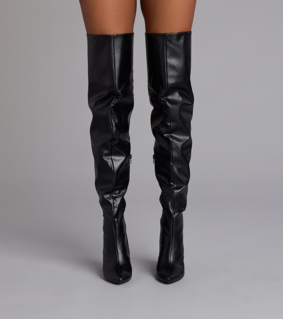 Boss Moves Over-The-Knee Block Heel Boots